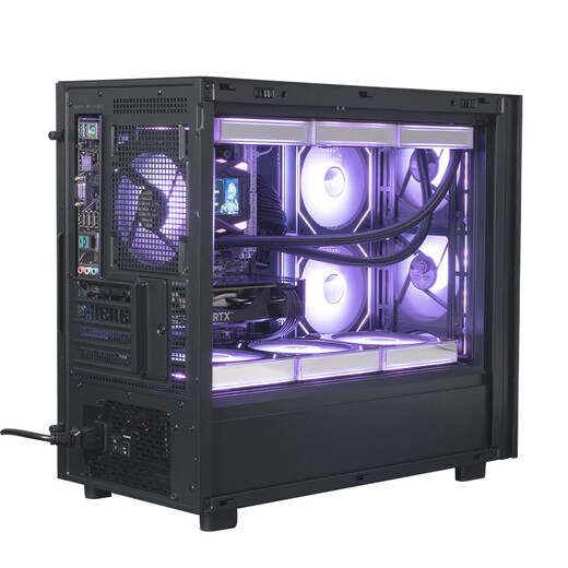 Thermaltake（Tt）钢影风S-M 海景房机箱 电脑主机 黑色（M-ATX主板/支持360水冷/12风扇位）