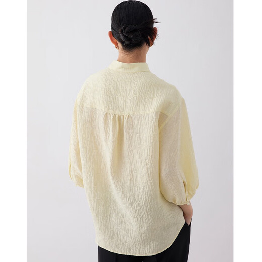 Fhhuabd nouveau haut de style chinois pour femmes 2025 Summer de la niche de créneau mince en lin shirt de col en stand 12187l Spot beige instant