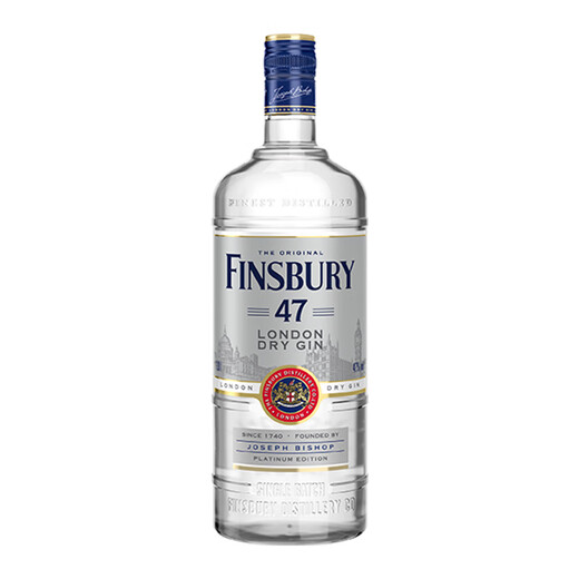 FINSBURYFINSBURY伦敦干金酒 白金47 杜松子酒 进口洋酒基酒47.5度700ml