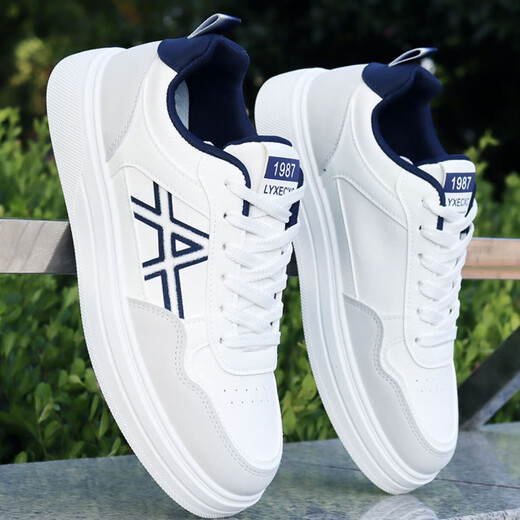 Ajom Light Luxury Chaussures pour hommes, nouvelles chaussures de planche de mode, chaussures décontractées à la mode d'été pour hommes, armée de l'air masculin n ° 1 AJ Chaussures blanches confortables, 9910 Gray blanc 40