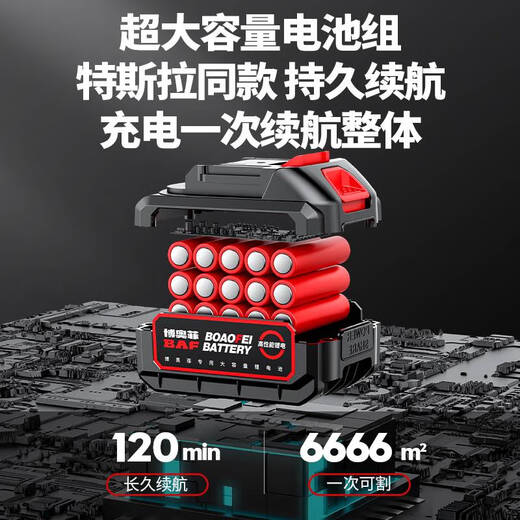 无刷电动割草机手持锂电充电式打锄草大功率小型家用新型除草神器 5980W 无刷高续航强悍款1098TV
