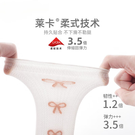 
Girls lace socks for babies in summer thin breathable mesh baby mid-tube calf socks for little girls boneless cotton socks 9731 triple pairs 1-3 years old size M suitable for feet length 12-14cm