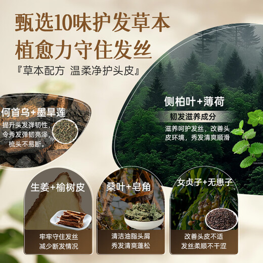 Mojian Polygonum multiflorum, Platycladus orientalis leaf shampoo soap, oil control herbal handmade soap, repair and nourish, oil control and fluffy, Platycladus orientalis leaf handmade soap*2 boxes