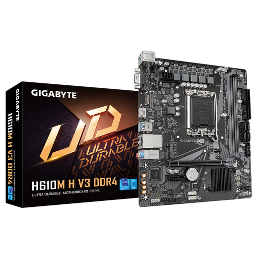 Gigabyte (Gigabyte) Intel i5 12490f / 13490f / 12600kf Box CPU Intel avec H610 B760 Magic Eagle Motherboard CPU Set Board U Set H610M H V3 DDR4 I3 1210