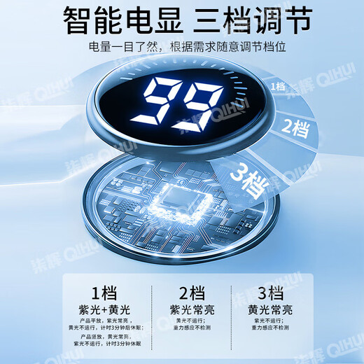 Toilet sterilization instrument UV disinfection lamp toilet guard household toilet bathroom automatic induction cleaning 1 set of sterilizer with fragrance tablets