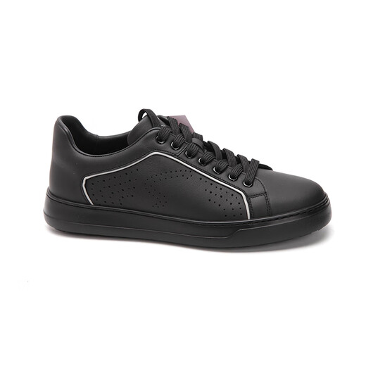 Chaussures masculines Shachi Été décontractée 12T5B3881 noir 12T5B3879 Chaussures en cuir respirant blanc Agent d'achat 12T5B3881 Black 41 European Taille est une taille