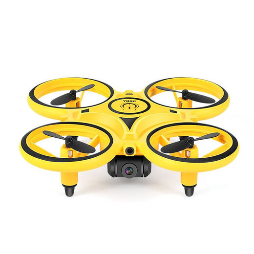 Xinle New Watch Gesture Senting Aircraft Drone Aension Photography Ultra HD Quadcopter Remote Contrôle Small Aircraft Boy [Blue] Regardez Remote Contrôle Four Batteries