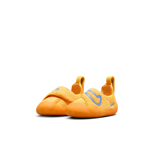 Nike infant and child easy to put on and take off sneakers Velcro winter boys and girls fly knitted NIKE SWOOSH 1 FB3244 800 laser orange/university blue/light laser orange 22