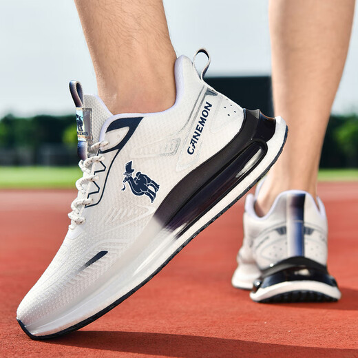 Paul camel men's shoes for summer breathable new sports shoes shock absorption light rebound running shoes fashion exercise jogging shoes blue-QZ6227 39