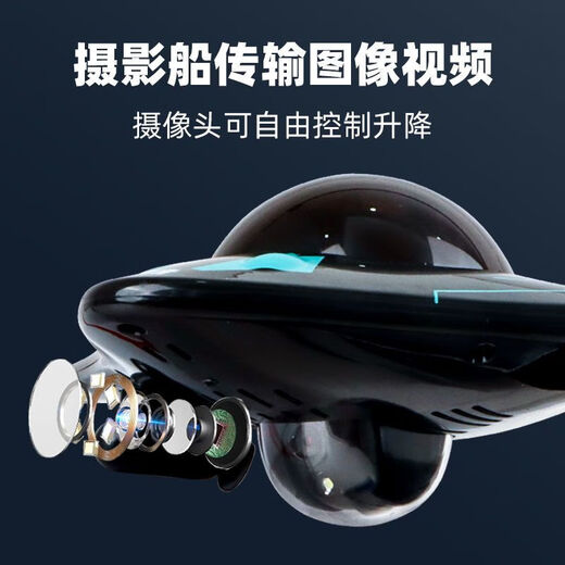 RWTW Jouet pour Enfants Caméra sous-Marine Bateau télécommande sans Fil WiFi Transmission en Temps réel Photo vidéo modèle Manta caméra sous-Marine Bateau télécommande sans Fil WiFi en Temps réel