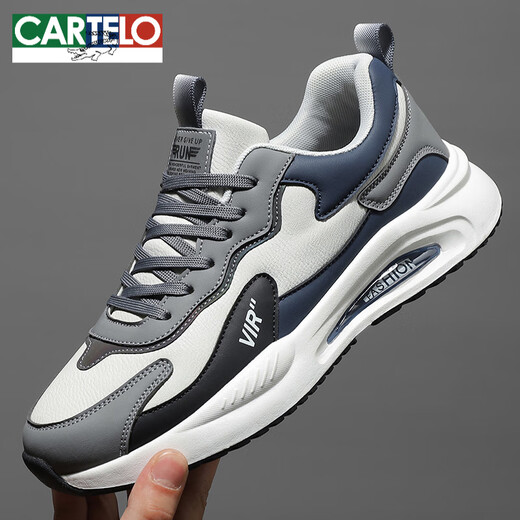 Cartelo Men's Summer New Mesh Sneakers Breasping Casual Shoes Soft Soft Sole non-glip Light Running Chaussures 9928 Mesh blanc 38 240 [Taille 38]