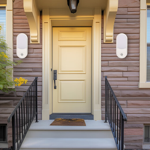 Jinggong Radar Sensing LED Tri-Proof Wall Lamp Ultra-Thin Energy-Saving High-Bright Stairway Corridor Corridor Lamp Smart Lamp 15W White Light