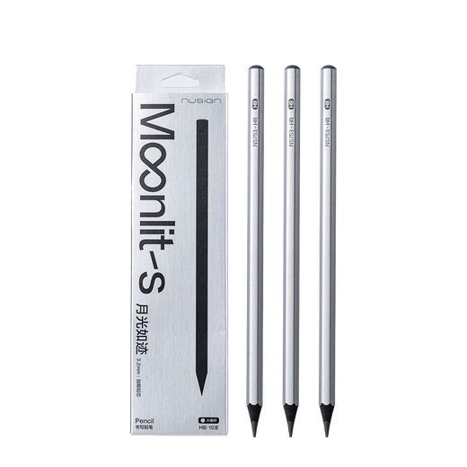 Deli [Nom personnalisé] 10 Hb Small Silver Rod Hexagonal Rod Newseat Crayon écrivant Crayon Black Wood Examen Sketch Sketch Drawing Writing Writing Gift NS753-HB