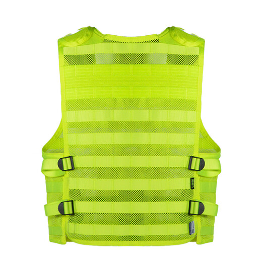 Gugu fluorescent vest tactical vest special duty protective security patrol light traffic riding jacket reflective clothing fluorescent color XS 45kg