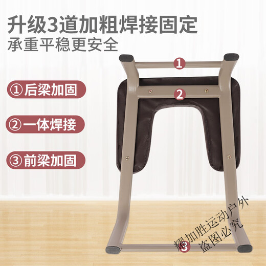 宰搂瑜伽倒立椅倒立凳子健身椅倒立神器家用倒立架辅助凳瑜珈椅倒立机 倒立椅-棕色皮革一体焊接无需