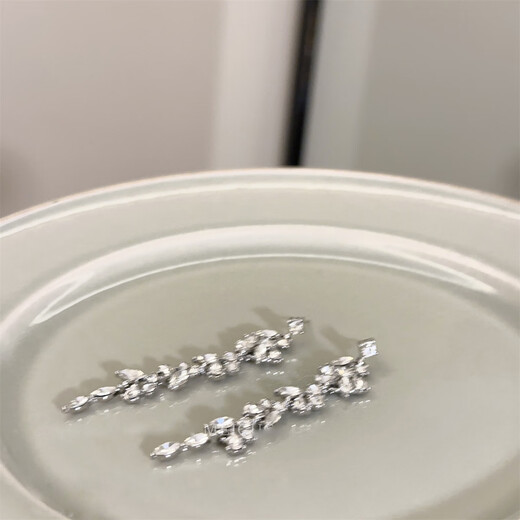 Nianfu S925 silver needle earrings, small earrings, versatile, high-end, long Mid-Autumn Festival gifts for girls, 925 silver needles, long tassels