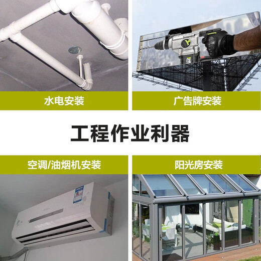 威克士（WORX）威克士20V锂电无刷电锤WU388充电式大功率工业级多功能冲击钻电镐 WU3884.0双电+闪充
