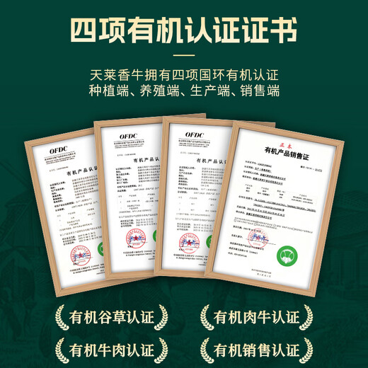 天莱香牛有机健康大块牛腩1斤 可溯源生鲜牛肉低温排酸谷饲清真【真原切】