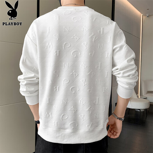 Playboy (PLAYBOY) sweatshirt men's long-sleeved T-shirt men's jacket men's spring sports tops American casual trendy brand bottoming shirt