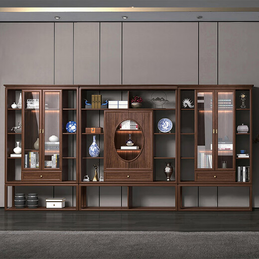 Ningqiu Luoge (NICHLORT) boss desk new Chinese style Zen atmosphere desk high-end president desk chairman's room furniture ebony wood customized 3.2 meter desk