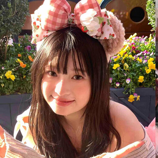 XPEL Amusement Park Photo Cartoon Cute Headband Women's Parent-child Headwear Face Wash Headband Princess Bow Hair Accessory Hairpin Minnie Bow Headband 1