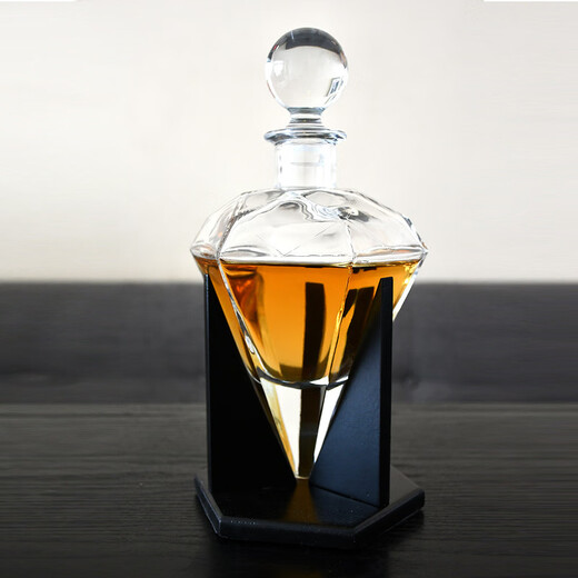 
Liaofengxuan Cross-border Crystal Glass Whiskey Wine Bottle Wine Bottle Wine Pot Refrigerator Wine Bottle Wine Glass Wine Tool Set 15868 850ml