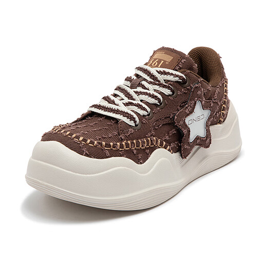 361 Mesh atmungsaktiven Mädchen lässige Turnschuhe, dicke Hochhaus-Daddy-Schuhe, Frühlings- und Sommer-Leichte Frauenschuhe [Frühling] Schokoladenfarbe/Hafermilch 6630 40