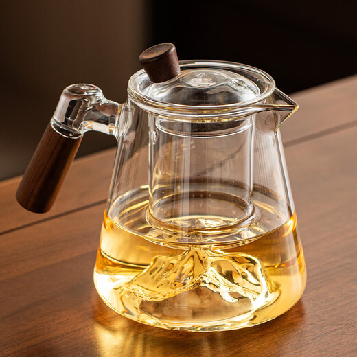 Eight Thousand Lines Teapot Tea Water Separation Glass Tea Set Office Household Large Capacity Tea Making Special Thickened Filter Tea Maker