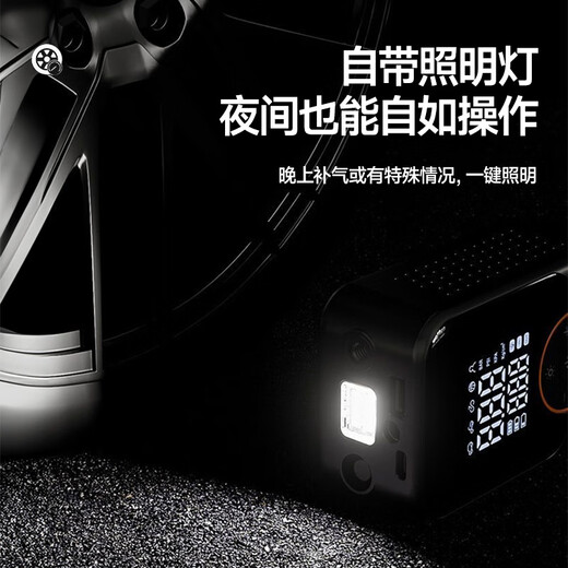 Suitu Car Air Pump Car Air Pump Tire Inflator Electric Bicycle Pump Wired and Wireless Tire Pressure Measurement Wireless Hurricane Pro Fully Automatic Stop + Storage Bag