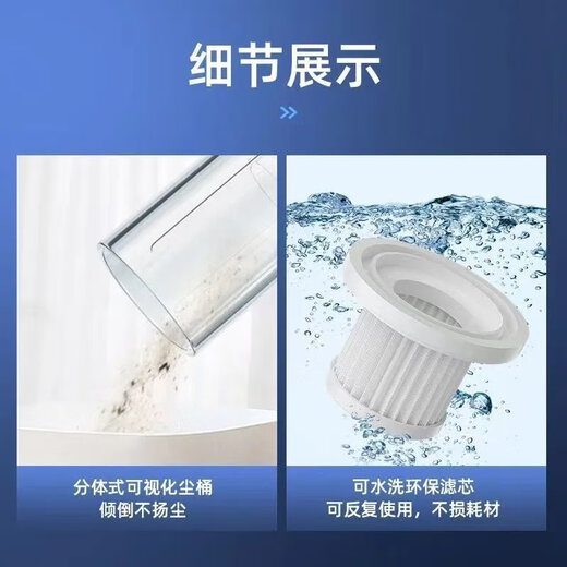 米克米家生态链品牌吹吸两用无线手持式强劲吸尘器大功率车载吸尘器强大吸 多功能吹吸+吹嘴9898千万爆 吸吹多用+质保十年丨不留灰尘丨