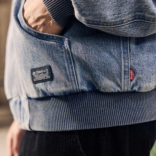 Levi's Levi's 25th Autumn and Winter New Men's American Retro Washed and Distressed Casual Denim Jacket Medium Blue S
