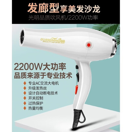 光明电吹风智能大功率2200w冷热风家用发廊恒温吹风机RCT9928 光明2200w电吹风3260