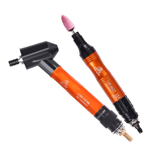 打磨机气动风磨笔弯头45度直角小型研磨模具雕刻抛光工具 LW6629标配(超大扭力)