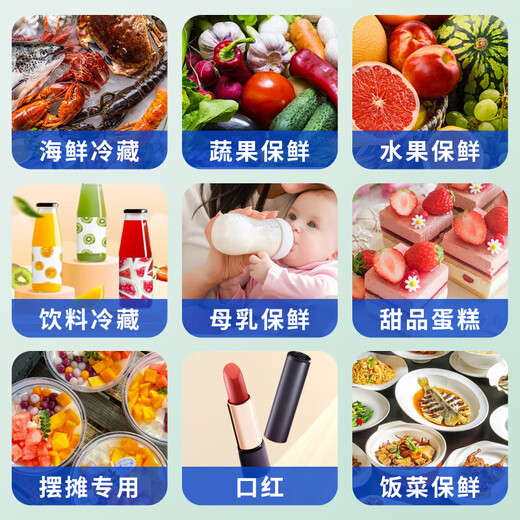 注水冰袋快递专用冷冻一次性冷藏包食品生鲜冷链母乳摆摊重复使用 冰袋400ML*5只