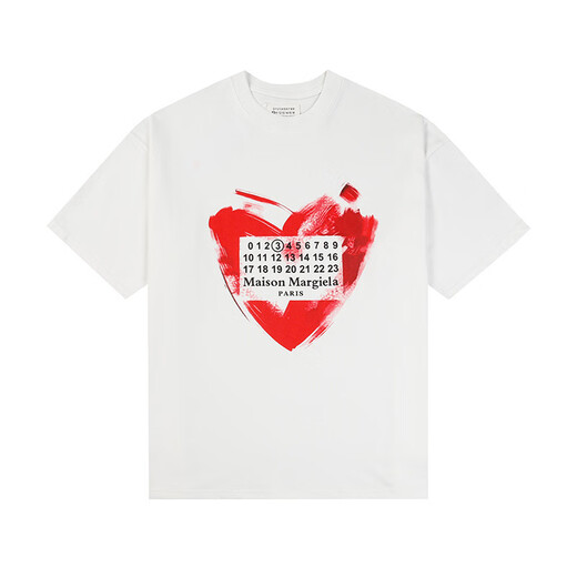 LEE KIDSMaisonMargiela马吉拉短袖MM6倒置logo数字乱码宽松T恤印花 695黑 色 S