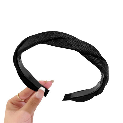 Shenglan headband women's high headband new simple face wash non-slip headband going out women's high-end headband braided headwear coffee color