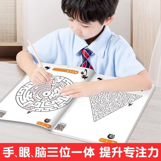 Traine de concentration de labyrinthe pour enfants Puzzle Toys Toys's's Intelligence Nivel-Braking Game High Difficulty Thinking Development [Exercice axé Capacité d'apprentissage] [Elementary + Intermediate + Advanced] Ensemble