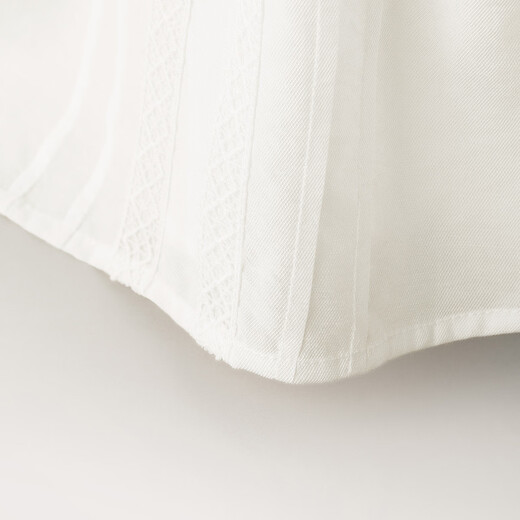 InMAN French embroidered short-sleeved white shirt 2025 summer high-end temperament fashionable and versatile loose thin shirt Yunduobai L