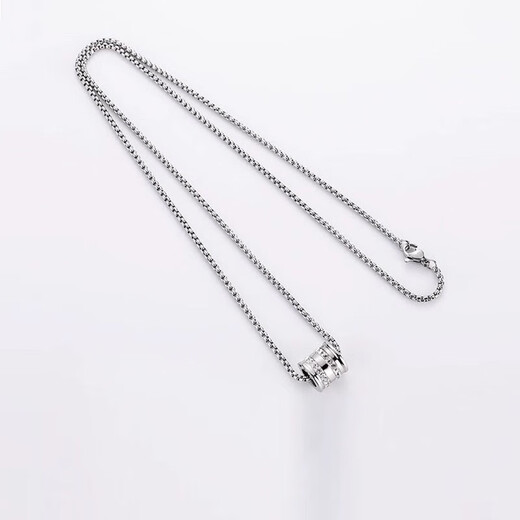 MZMZ platinum necklace men's new fashionable temperament PT950 platinum transfer bead pendant love birthday gift for boyfriend light luxury model - local warehouse next day delivery chain length 60cm