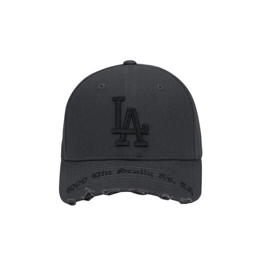MLB men's and women's embroidered LOGO sports fashion hard-top baseball caps Los Angeles Dodgers/Black/Large Logo F