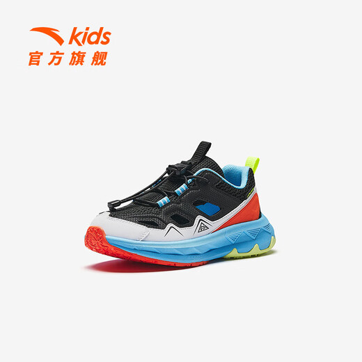 ANTA Children's Sandals Boys' Shoes 2026 Spring New Arrival Strong Spring Outdoor Mountain Hiking Beach Shoes Frame Sports Shoes Black/Anta White-1 30