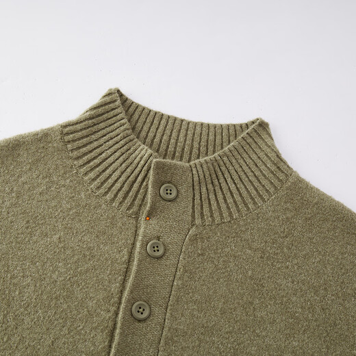 Semir Wang Anyu's same style Senrou sweater men's half-cardigan high-neck sweater with wool 25 sweater 109725107105