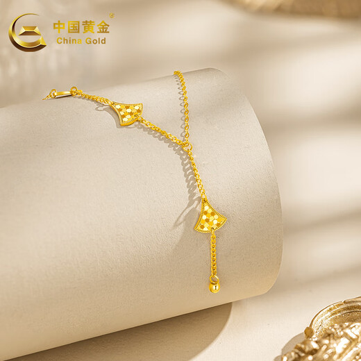 CHINA GOLD gold necklace 18K gold AU750 dancing skirt birthday gift for girlfriend