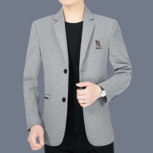 TPZBWG Trajes de marca de lujo de alta gama para hombres 2025 Spring y otoño Nuevo estilo comercial Traje informal Single Western Men's Blazer Deep Coffee M 170