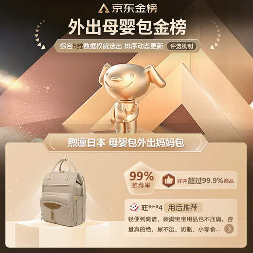Xulin Japanische Mutter- und Baby-Bag-Outing Muttertasche Leicht 2025 Neue hochkarätige Kapazität Multifunktionales Mama-Tasche Leichtes Gewicht [Khaki] Isolationsschicht kann abgenommen werden 30 l Super großer Kapazität