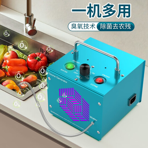 TOPUVAN ozone generator, commercial and household, powerful deodorization, formaldehyde odor removal, air purification and disinfection artifact, food factory garbage room air disinfection, sterilization and deodorization equipment, black model, 30g/h space disinfection + 1g water disinfection