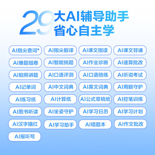 IFLYTEK iFLYTEK Artificial Intelligence Learning Machine Large Storage AI 1 to 1 Accurate Learning for Primary, Junior High and High School General P30 11-inch 6+256G