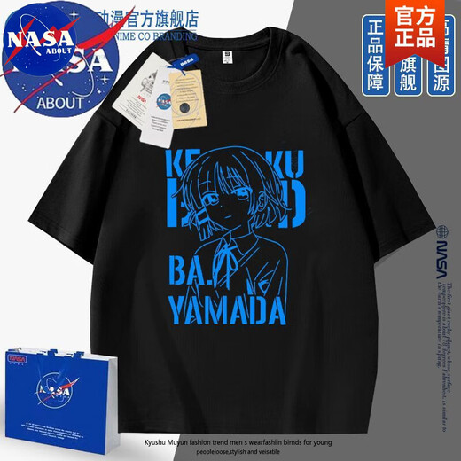 НАСА О официальном совместном бренде Lonely Rock Yamada Ryo Animation Японская круглая шея с короткими рукавами мужски и женские футболки