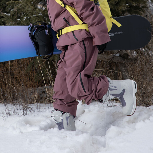 NITRO Snowboarding Shoes 2526 Snow Season FATE All-region All-purpose Skiing Shoes Snowshoes for Carving and Sliding on Snowboards Gray White (Hot-Selling Recommendation Fashionable and Versatile) 39 (Inner Length 255mm)