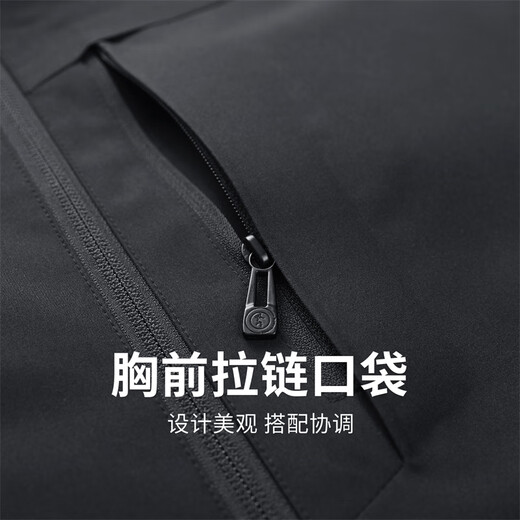 Dances with Wolves quilted and stand collar jacket men's 2025 autumn and winter new thickened warm casual comfortable versatile jacket 1009 black 001 L (175)